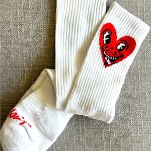 KEITH HARING Smiling Heart Men’s socks